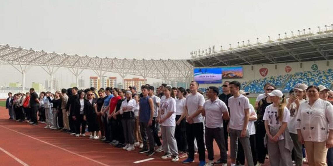 Түркістанда дүниежүзілік денсаулық күні аясында «walk the talk» спорт шарасы өткізілді